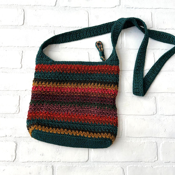 The Sak Handbags - The SAK Colorful Jewel-toned Woven Cross Body Bag Purse